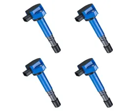 Aceon Set of 4 Blue Performance Plus Ignition Coil Acura | Honda | Saturn 2001-2009