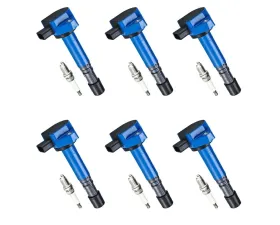 Aceon Set of 6 Blue Performance Plus Ignition Coil with Spark Plug Acura | Honda | Saturn 2001-2009