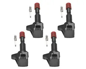 Aceon Set of 4 Ignition Coil with Spark Plug Honda City | CR-Z | Fit 1.5L 2009-2016