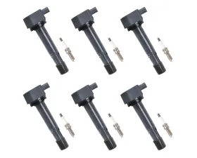 Aceon Set of 6 Ignition Coil with Spark Plug Acura | Honda 2009-2015