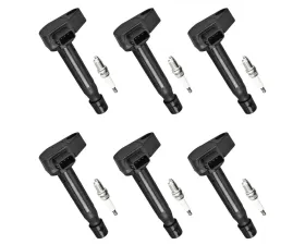 Aceon Set of 6 Ignition Coil with Spark Plug Acura | Honda 1999-2010