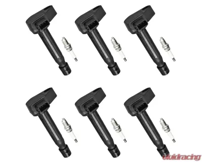 Aceon Set of 6 Ignition Coil with Spark Plug Acura | Honda 1999-2010 - 7805-3264-B1