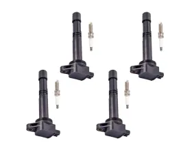 Aceon Set of 4 Ignition Coil with Spark Plug Acura ILX | Honda Accord | Civic | Crosstour | CR-V L4 2.4L 2008-2018