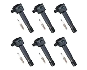 Aceon Set of 6 Ignition Coil with Spark Plug Acura | Honda 2013-2019