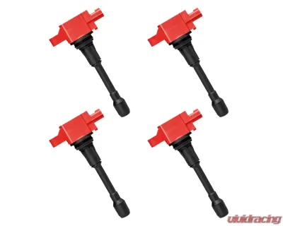 Aceon Set of 4 Red Aceon Sport Ignition Coil Infiniti | Nissan 2007-2019 - 7805-3355J-04