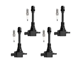 Aceon Set of 4 Ignition Coil with Spark Plug Nissan Altima | Sentra | X-Trail 2.5L L4 2002-2013