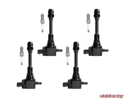 Aceon Set of 4 Ignition Coil with Spark Plug Nissan Altima | Sentra | X-Trail 2.5L L4 2002-2013 - 7805-3356-B1