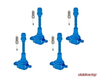 Aceon Set of 4 Blue Performance Plus Ignition Coil with Spark Plug Nissan Altima | Sentra | X-Trail 2.5L L4 2002-2013 - 7805-3356H-B1