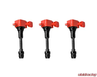 Aceon Set of 3 Red Aceon Sport Ignition Coil Infiniti | Nissan | Suzuki 2001-2020 - 7805-3357J-03