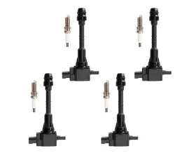 Aceon Set of 4 Ignition Coil with Spark Plug Nissan Almera | Sentra 1.8L L4 2001-2006