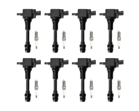 Aceon Set of 8 Ignition Coil with Spark Plug Infiniti QX56 | Nissan Armada | Titan 5.6L 2004-2007
