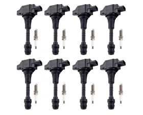 Aceon Set of 8 Ignition Coil with Spark Plug Infiniti QX56 | Nissan V8 5.6L 2007-2015