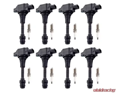 Aceon Set of 8 Ignition Coil with Spark Plug Infiniti QX56 | Nissan V8 5.6L 2007-2015 - 7805-3377-B1