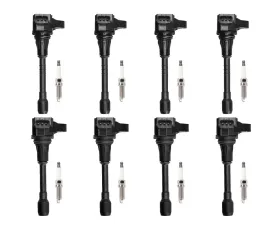 Aceon Set of 8 Ignition Coil with Spark Plug Infiniti QX56 | QX80 | Nissan Armada 5.6L 2011-2020
