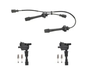 Aceon Set of 2 Ignition Coil with Spark Plug & Wire Set Mazda Protege | Protege5 2.0L L4 2001-2003