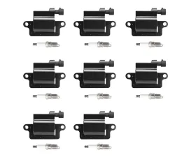 Aceon Set of 8 Ignition Coil with Spark Plug Cadillac | Chevrolet | GMC | Hummer V8 1999-2006