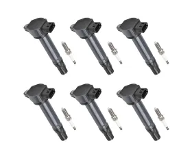 Aceon Set of 6 Ignition Coil with Spark Plug Mitsubishi Lancer | Outlander 2.4L 2008-2017
