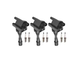 Aceon Set of 3 Ignition Coil with Spark Plug Mitsubishi Montero V6 3.5L 1994-1996
