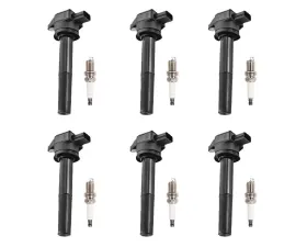 Aceon Set of 6 Ignition Coil with Spark Plug Mitsubishi Endeavor | Galant 3.8L 2004-2008