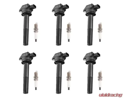 Aceon Set of 6 Ignition Coil with Spark Plug Mitsubishi Endeavor | Galant 3.8L 2004-2008 - 7805-3565-B1