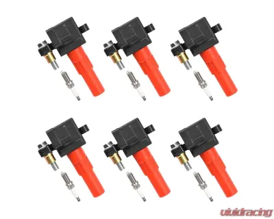 Aceon Set of 6 Ignition Coil with Spark Plug Subaru Legacy | Outback | Tribeca 3.0L & 3.6L 2001-2009 - 7805-3853-B1
