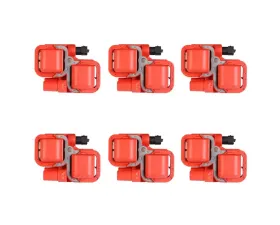 Aceon Set of 6 Red Aceon Sport Ignition Coil Chrysler | Mercedes-Benz 1997-2011