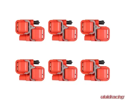 Aceon Set of 6 Red Aceon Sport Ignition Coil Chrysler | Mercedes-Benz 1997-2011 - 7805-6122J-06
