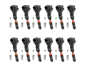 Aceon Set of 12 Ignition Coil with Spark Plug Mercedes-Benz 420 | 500 | 600 4.2L, 5.0L, & 6.0L 1996-2002
