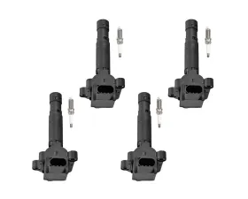 Aceon Set of 4 Ignition Coil with Spark Plug Mercedes-Benz C230 Kompressor 1.8L 2003-2005