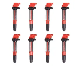 Aceon Set of 8 Red Aceon Sport Ignition Coil BMW 2.5L, 3.0L & 3.2L 2001-2008