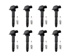 Aceon Set of 8 Ignition Coil with Spark Plug BMW 1991-1995