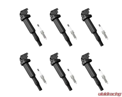 Aceon Set of 6 Ignition Coil with Spark Plug BMW | Mini | Peugeot | Rolls-Royce 2001-2019 - 7805-6254-B2