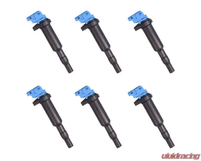 Aceon Set of 6 Blue Performance Plus Ignition Coil BMW | Mini | Peugeot | Rolls-Royce 2001-2019 - 7805-6254H-06