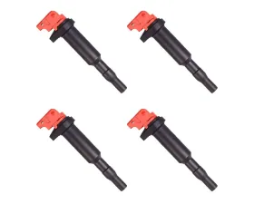 Aceon Set of 4 Red Aceon Sport Ignition Coil BMW | Mini | Peugeot | Rolls-Royce 2001-2019