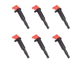 Aceon Set of 6 Red Aceon Sport Ignition Coil BMW | Mini | Peugeot | Rolls-Royce 2001-2019