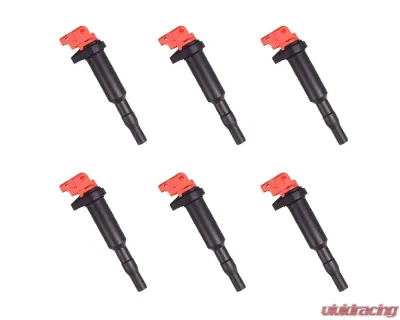 Aceon Set of 6 Red Aceon Sport Ignition Coil BMW | Mini | Peugeot | Rolls-Royce 2001-2019 - 7805-6254J-06