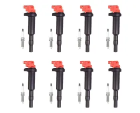 Aceon Set of 8 Red Aceon Sport Ignition Coil with Spark Plug BMW | Mini | Peugeot | Rolls-Royce 2001-2019