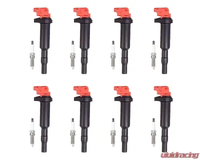 Aceon Set of 8 Red Aceon Sport Ignition Coil with Spark Plug BMW | Mini | Peugeot | Rolls-Royce 2001-2019 - 7805-6254J-B2
