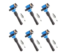 Aceon Set of 6 Blue Performance Plus Ignition Coil with Spark Plug BMW 328i 2.8L 1999