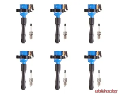 Aceon Set of 6 Blue Performance Plus Ignition Coil with OE Spark Plug BMW 1995-2003 - 7805-6256H-B4