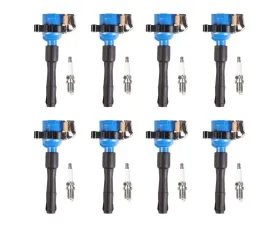 Aceon Set of 8 Blue Performance Plus Ignition Coil with OE Spark Plug BMW 1995-2003
