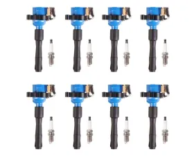 Aceon Set of 8 Blue Performance Plus Ignition Coil with Spark Plug BMW 1995-2003