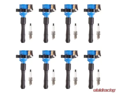 Aceon Set of 8 Blue Performance Plus Ignition Coil with Spark Plug BMW 1995-2003 - 7805-6256H-B1
