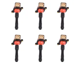 Aceon Set of 6 Red Aceon Sport Ignition Coil BMW 1995-2003