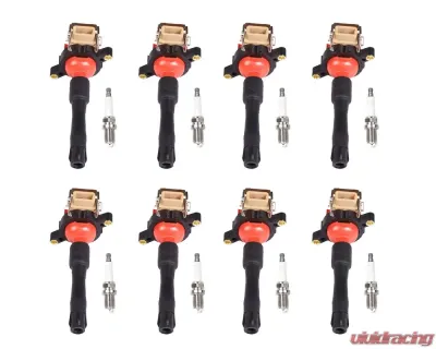 Aceon Set of 8 Red Aceon Sport Ignition Coil with OE Spark Plug BMW 1995-2003 - 7805-6256J-B6