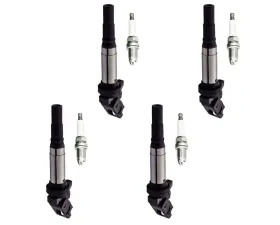 Aceon Set of 4 Ignition Coil with Spark Plug Mini Cooper 1.6L 2007-2008