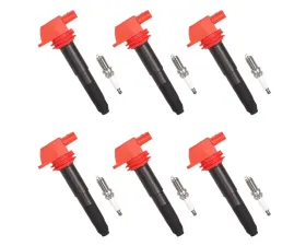 Aceon Set of 6 Ignition Coil with Spark Plug Porsche Cayenne | Panamera 2008-2016