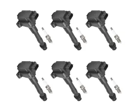Aceon Set of 6 Ignition Coil with Spark Plug Porsche 911 | Boxster | Cayman 1997-2012