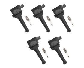 Aceon Set of 5 Ignition Coil with Spark Plug Volvo 1999-2016
