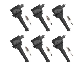Aceon Set of 6 Ignition Coil with Spark Plug Volvo 1999-2016